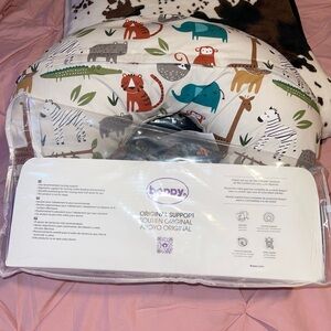 Boppy Animal Print Support Pillow - White and Multicolor